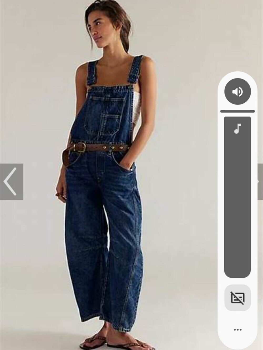 We The Free Lucky You Barrel Overalls* Medium*nwot - Picture 4 of 5